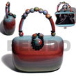 Handmade collectible handcarved laminated acacia  wood handbag / Acacia Bags