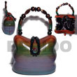 Handmade collectible handcarved laminated acacia wood handbag / barrie Acacia Bags
