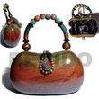 Handmade collectible handcarved laminated acacia wood handbag  / Acacia Bags