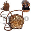 collectible handcarved laminated acacia  wood slingbag /