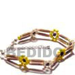 handmade sig-id wood tube native anklet