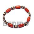 red buri seed bracelets