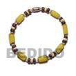 yellow buri seed bracelets