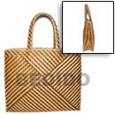 Handmade pandan indo stripe bag Philippine Native Bags
