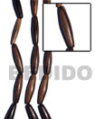 3 Beads Strands of tiger camagong football 45mmx18mm