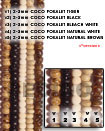 2-3mm coco pukalet black bead