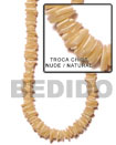 gold lip shell square cut in beads strands