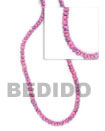 Handmade 4-5mm coco pokalet blue splashing beads Coco Necklace