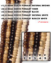 Handmade 4-5mm coco pokalet bleach beads Coco Necklace