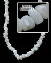 troca shell square cut design in strands or necklaces