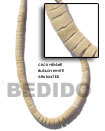 coco heishe bleached white graduated beads