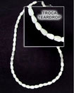 Handmade Troca Teardrop Shell Beads Shell Beads