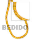 4-5mm mango yellow coco heishe beads