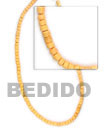 Handmade 4-5mm light yellow coco pokalet Coco Necklace