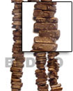 1 inch coco stick natural brown bead