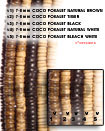 7-8mm coco pokalet natural white beads