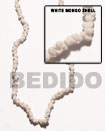 Handmade White Mongo Shell Beads Shell Beads