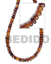 thick amber horn bead nuggets