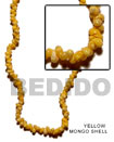 Handmade Yellow Mongo Shell Beads