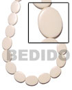 flat oval bone beads