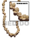 bonium white shell in beads strands or necklace