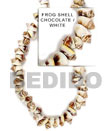 frog shell chocolate in beads strands or necklace