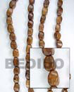 roble wood twist wood beads