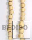 natural white wood beads