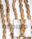 palm wood tear drop woodbeads