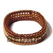 Handmade 4 liner agsam w/ x design Vine Bracelets