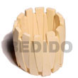natural white wooden bangles