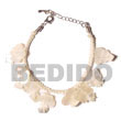 white macramie w/ dangling hammershell