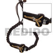 macramie wooden cross  bracelet