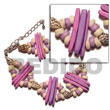 2 rows lavender coco indian stick w/ matching 4-5mm coco pokalet