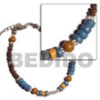 wood beads, 4-5mm & 2-3mm coco pklt combi