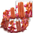 orange coco stick & coco nuggets w/ pink