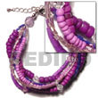 4 rows lavender 4-5 coco pokalet w/ acrylic
