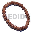Beach Bum Handmade Bracelets Round Palmwood Wooden Beads Bracele