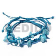 Adjustable Handmade Macramae Pair In Baby Blue Bracelets