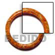 orange resin bangles