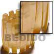 elastic mother of pearl mop shell bangle
