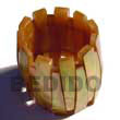 elastic brownlip shell bangles