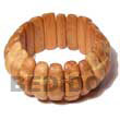 Handmade elastic bayong wood bangle Wooden Bangles