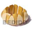 Handmade nangka / white wood elastic wood bangles Wooden Bangles