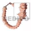 pink rose shell bracelet