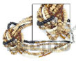Handmade 5 rows coco pokalet color combination bracelet Coco Bracelets