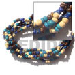 Handmade 5 rows coco pokalet color combination bracelets Coco Bracelets