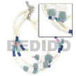 Handmade 3 rows coco heishe natural combination bracelet Coco Bracelets