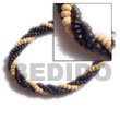 twisted natural black bracelets