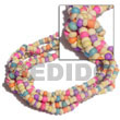 Handmade 3 rows coco pokalet candy color bracelet Coco Bracelets